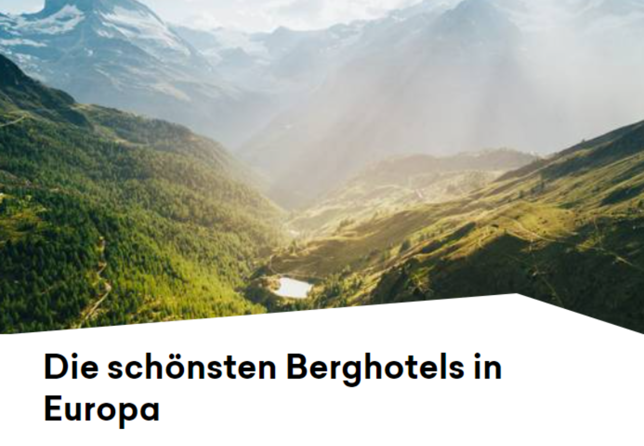 Blogbeitrag Berghotels Europa