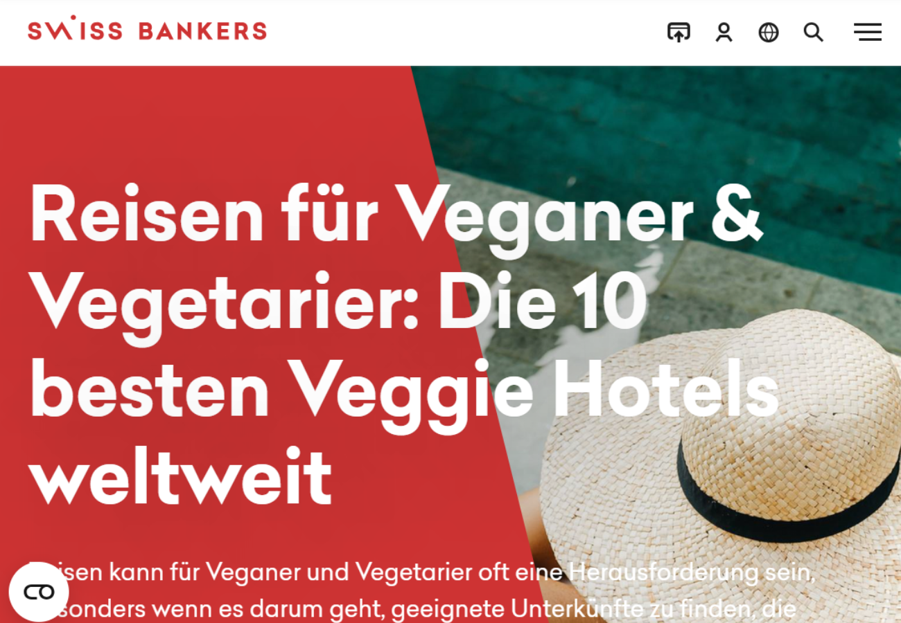 Blogbeitrag vegane Hotels